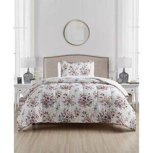 Sunham Hill Garden 3Pc Floral Comforter Set Full Queen MSRP $80